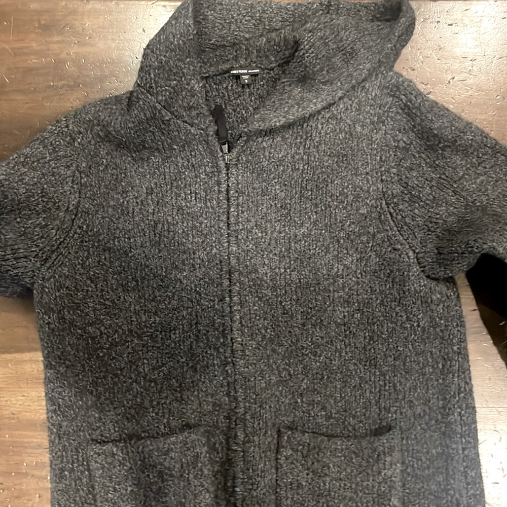 James Perse — Men’s Camp Sweater — Charcoal — Size 3